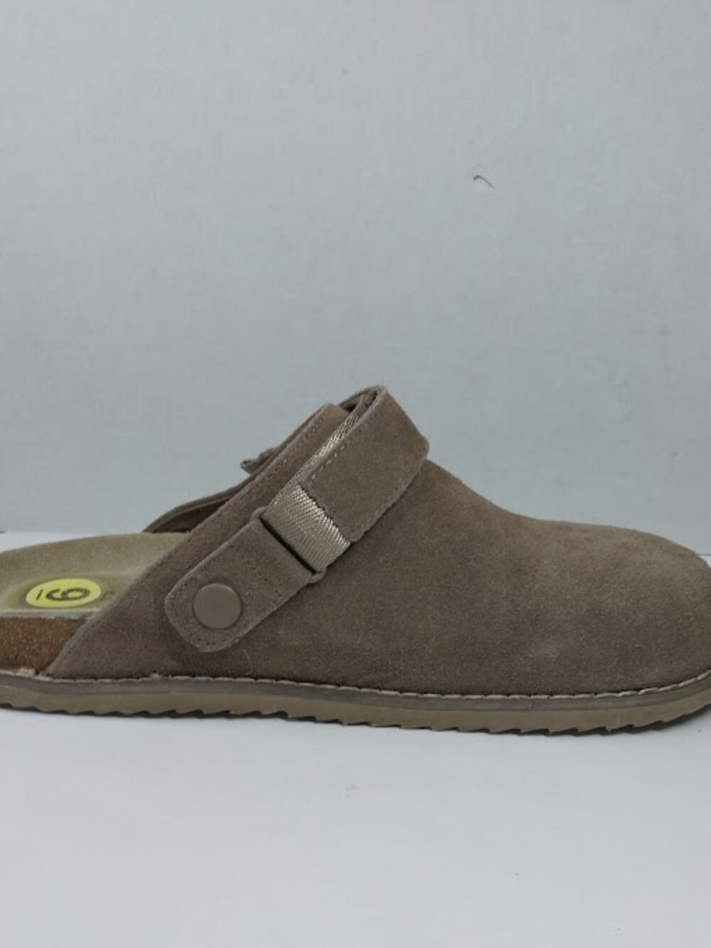 Cushionaire Womens Size 9 Boulder Genuine Suede Memory Foam Swivel Strap Clogs - Picture 10 of 13